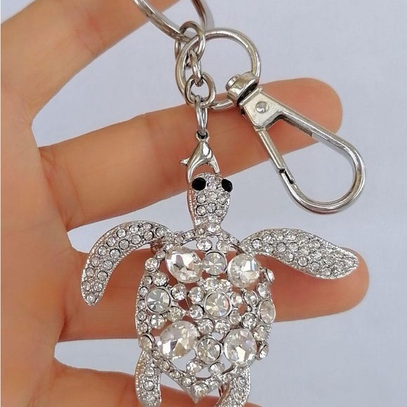 Blossom Accessories - Sparkling Turtle Keychain/Bag Charm